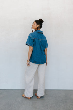 Xesse Top - Blue Denim