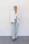 Xita Shacket - White Denim