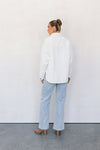 Xita Shacket - White Denim