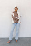 Zarli Jumper - Mocha/Cream Stripe