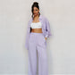 Amazon Pants - Lilac/White