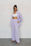 Amazon Pants - Lilac/White