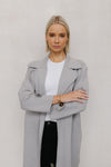 Zikkah Coat - Grey Knit