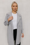 Zikkah Coat - Grey Knit