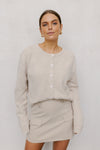 Zita Cardigan - Beige Marle