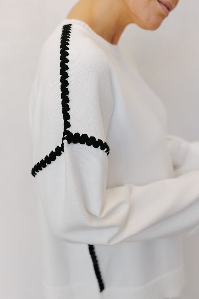Zori Knit - White/Black