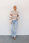 Zuma Jumper - Beige/Brown Stripe