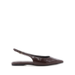 Henna Flats - Dark Chocolate Patent Croc