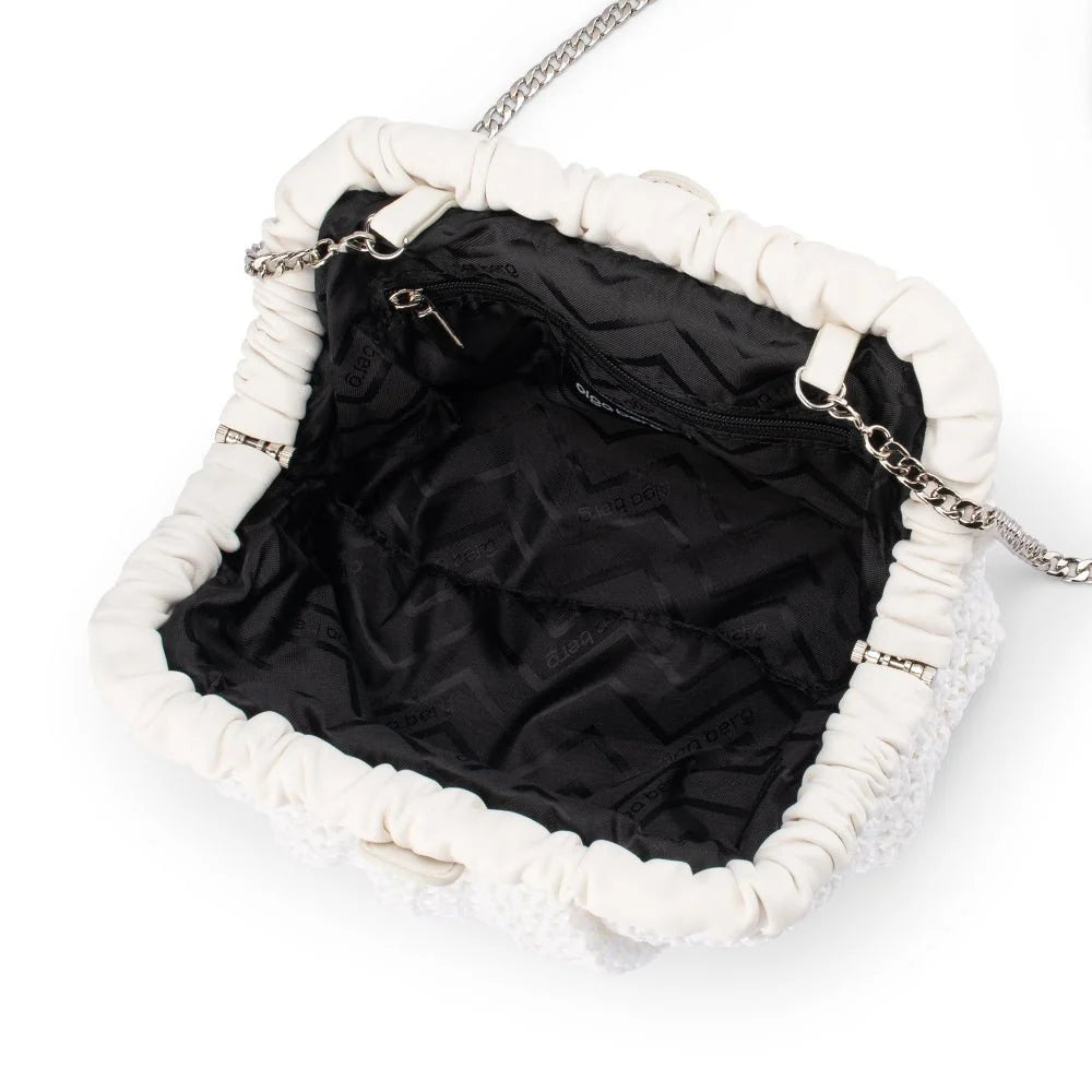 Amalia Petite Clutch White