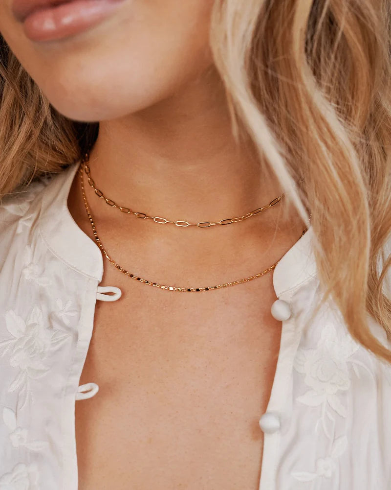 Luna Layered Necklace Gold