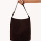 Cali Shoulder Bag - Chocolate Suede