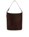 Cali Shoulder Bag - Chocolate Suede