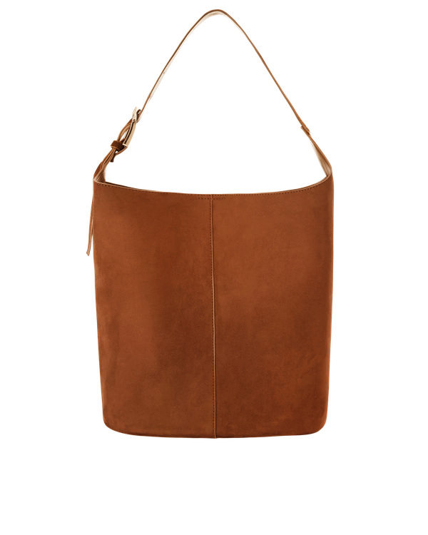 Cali Shoulder Bag - Tan Suede