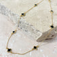Clover Necklace - Black & Gold