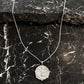 Coin Charm Necklace - Silver