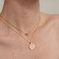 Coin Charm Necklace - Gold