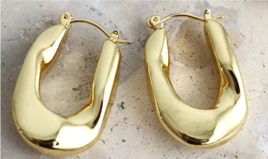 *PIC*Lea Wavy Earrings - Gold