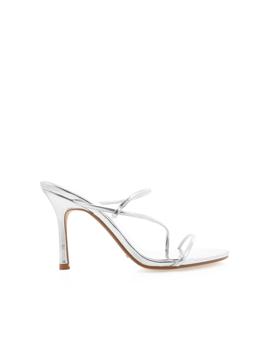 Ulrica Stiletto Heels - Silver Metallic