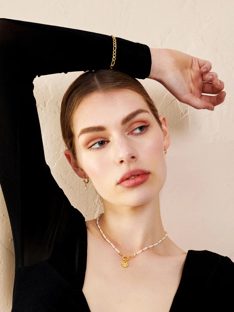 Figaro Chain Bracelet Gold