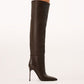 Rosella Knee-high Boots - Dark Chocolate Brown