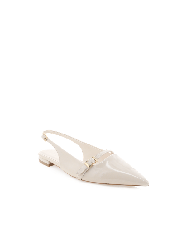 Ilie Flats - Ivory Patent