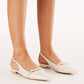 Ilie Flats - Ivory Patent