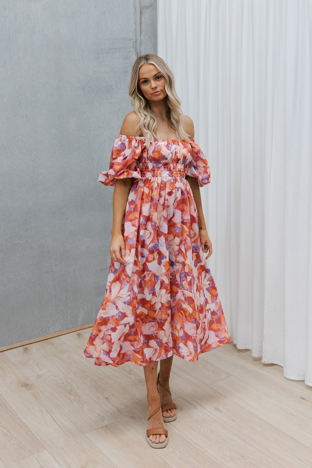 Umaria Dress Crimson Print Mirror Mirror Boutique