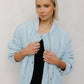 Inese Bomber Jacket - Washed Light Denim