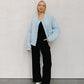 Inese Bomber Jacket - Washed Light Denim