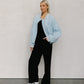 Inese Bomber Jacket - Washed Light Denim