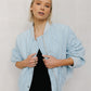 Inese Bomber Jacket - Washed Light Denim