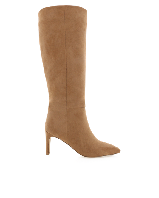 Antoinette Knee-high Boots - Tan Suede