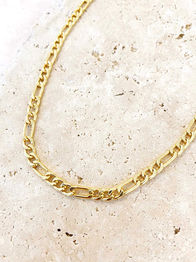 Figaro Chain Necklace Gold