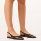 Henna Flats - Dark Chocolate Patent Croc