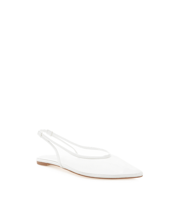 Margot Mesh Flats White