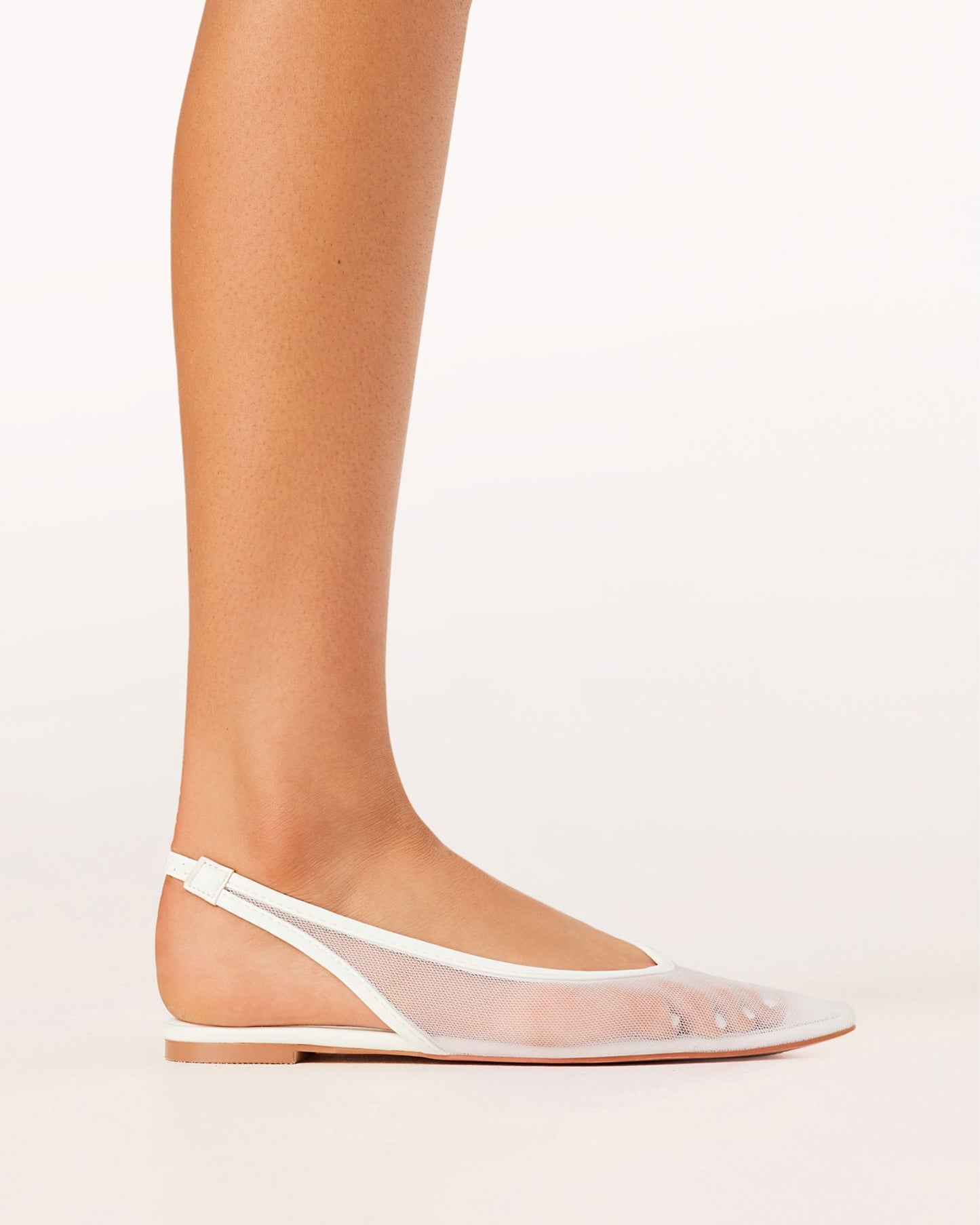 Margot Flats - White Mesh