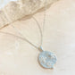 Ocean Coin Necklace - Silver