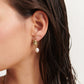 Iris Pearl Earrings - Gold & Pearl