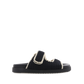 Abbot Knit Slides - Black/Cream