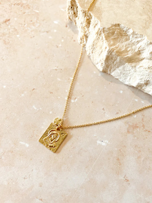Theta Necklace - Gold