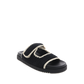 Abbot Knit Slides - Black/Cream