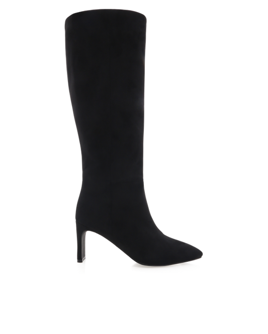 Antoinette Knee-high Boots - Black Suede