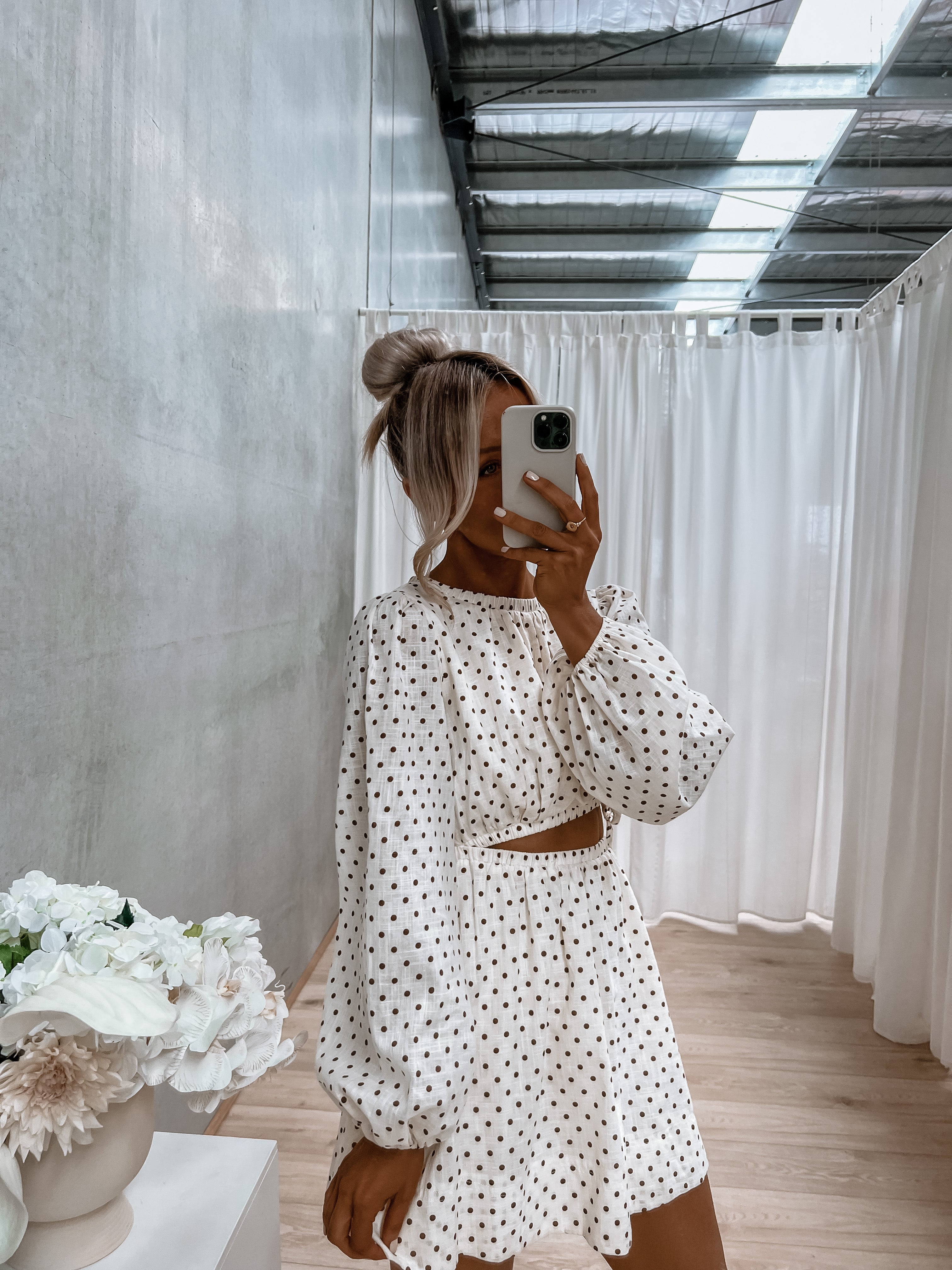 Paycie Dress Cream