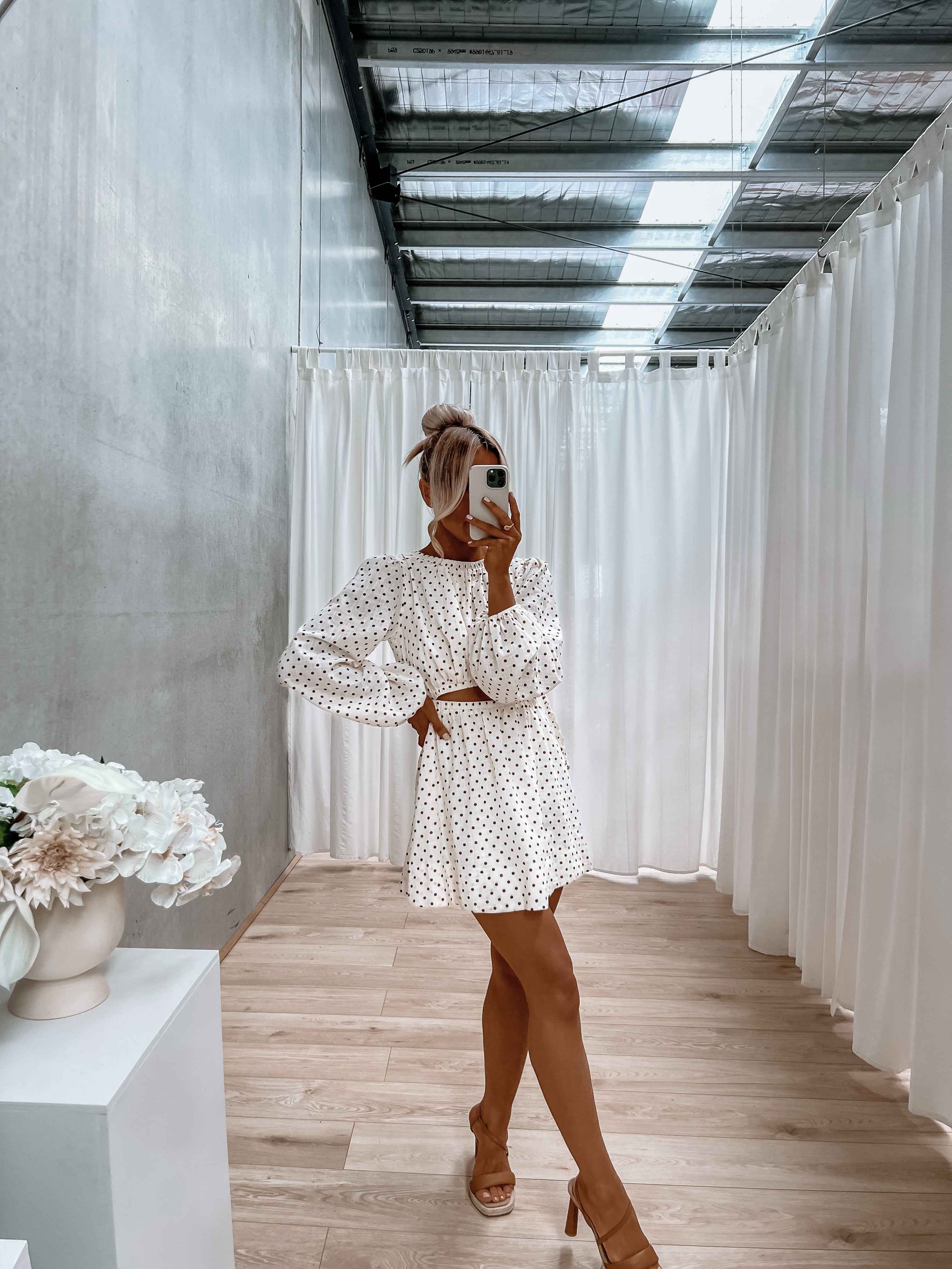 Paycie Dress Cream