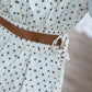 Paycie Dress - Cream / Chocolate Spot