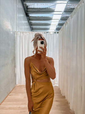 Ezra Dress - Golden Tan
