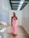 Tameeka Dress - Pink/White