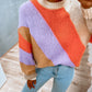 Seattle Knit - Lilac/Orange Stripe