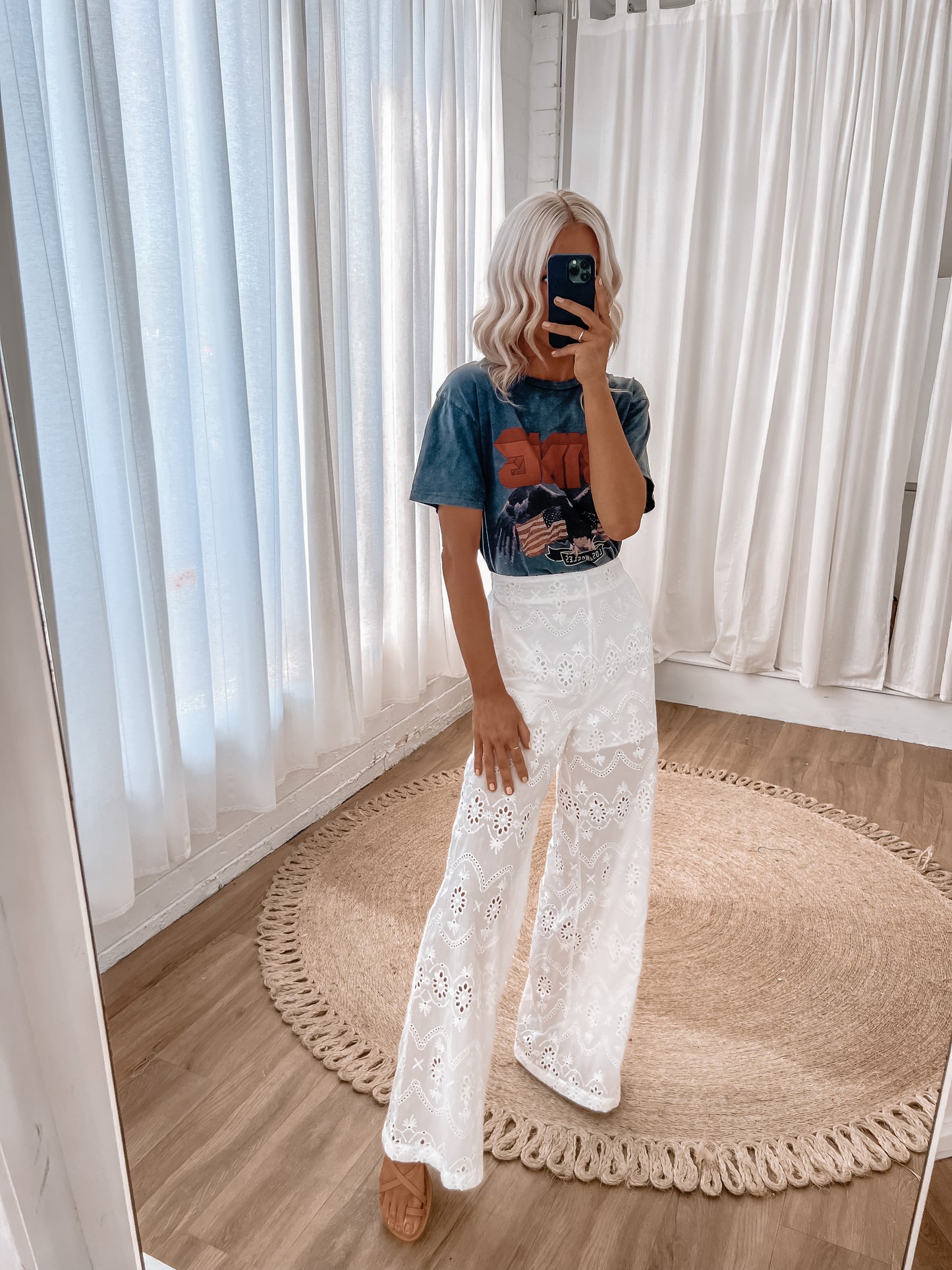 Signa Lace Pant - White