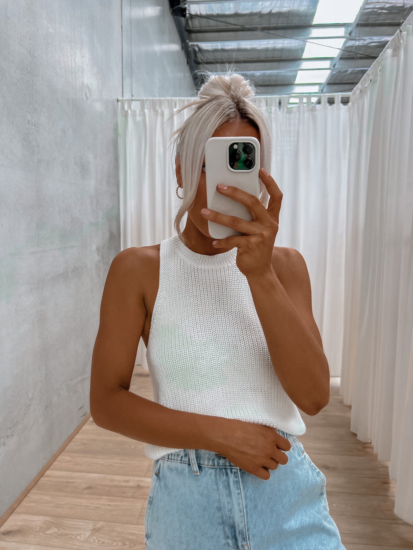 Quint Top - White Knit